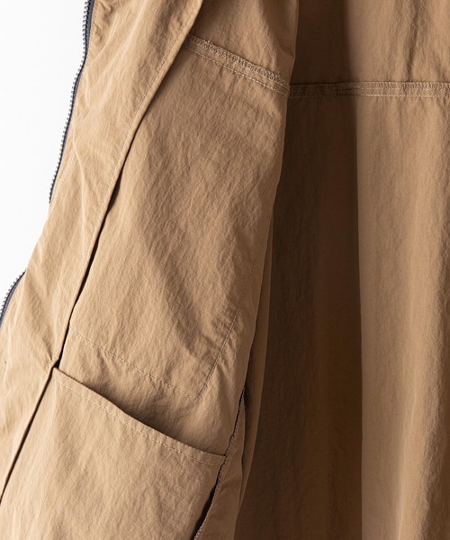 OUTDOOR PRODUCTS APPAREL(アウトドアプロダクツアパレル)の「撥水フィッシングジャケット ワンポイントブランドロゴ(ブルゾン・メンズ・ブラック/ベージュ/カーキ・LARGE/MEDIUM/X-LARGE)」の8枚目の写真