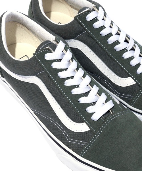 美品 バンズ VANS スニーカー オールドスクール オリーブグリーン23.5 VANS バンズ スニーカー OLD SKOOL GOTHIC OLIVE VN0A5FCBCUQ
