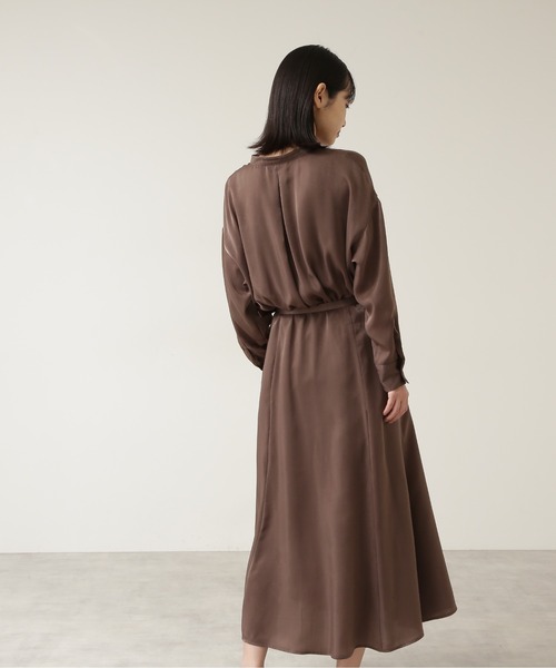 NATURAL BEAUTY BASIC（ナチュラルビューティーベーシック）の「ｐｅｔｉｔ　ｌｕｘｅ　フォルムシャツワンピース/0171240990（ワンピース・レディース・ブラウン/ベージュ/ピンク・SMALL/MEDIUM）」の7枚目の写真