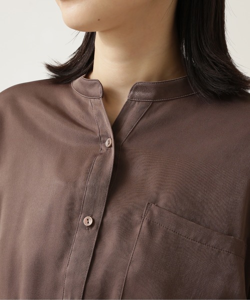 NATURAL BEAUTY BASIC（ナチュラルビューティーベーシック）の「ｐｅｔｉｔ　ｌｕｘｅ　フォルムシャツワンピース/0171240990（ワンピース・レディース・ブラウン/ベージュ/ピンク・SMALL/MEDIUM）」の9枚目の写真