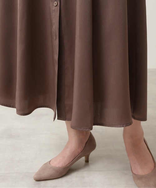 NATURAL BEAUTY BASIC（ナチュラルビューティーベーシック）の「ｐｅｔｉｔ　ｌｕｘｅ　フォルムシャツワンピース/0171240990（ワンピース・レディース・ブラウン/ベージュ/ピンク・SMALL/MEDIUM）」の13枚目の写真