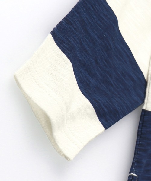 BRANSHES(ブランシェス)の「【シルバープリント】幅広ボーダー長袖Tシャツ(Tシャツ/カットソー・キッズ・ネイビー/ブラック・90cm/140cm/150cm/130cm/100cm/120cm/110cm)」の7枚目の写真