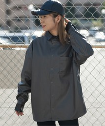 Naive magic（ナイーブマジック）の「【a】テックレザーシャツ（シャツ/ブラウス）」