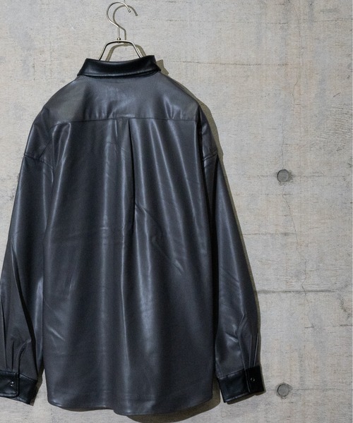 セール】【a】テックレザーシャツ（シャツ/ブラウス）｜Naive magic