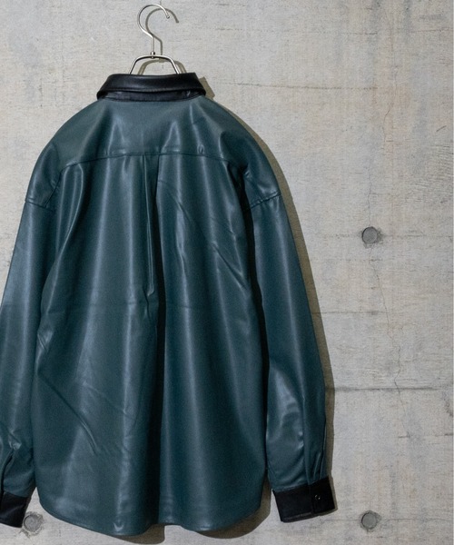 セール】【a】テックレザーシャツ（シャツ/ブラウス）｜Naive magic