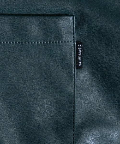 Naive magic（ナイーブマジック）の「【a】テックレザーシャツ（シャツ/ブラウス・メンズ・グレー系その他/グリーン/グレー/ブラック系その他/ブラック/グリーン系その他/アイボリー・LARGE/MEDIUM/X-LARGE）」の20枚目の写真