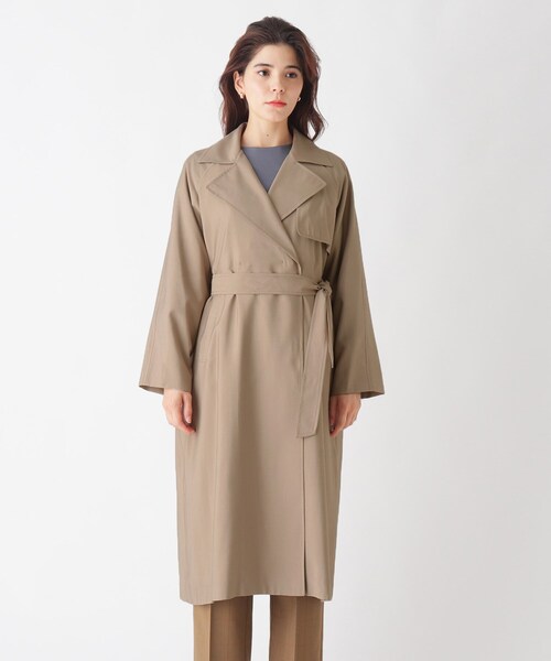 OPAQUE.CLIP（オペークドットクリップ）の「◆ドレープツイル　オーバーサイズトレンチ【WEB限定サイズ】（トレンチコート・レディース・ベージュ/グレー系その他・40/38/42/36）」の6枚目の写真
