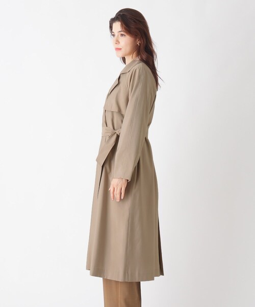 OPAQUE.CLIP（オペークドットクリップ）の「◆ドレープツイル　オーバーサイズトレンチ【WEB限定サイズ】（トレンチコート・レディース・ベージュ/グレー系その他・40/38/42/36）」の8枚目の写真