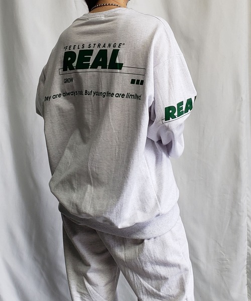 me+em select（ミームセレクト）の「【上下2点セット】ストリートロゴスウェット＆ジョガーパンツルームウェア≪ NEW COLOR新登場！ ≫（ルームウェア/パジャマ・レディース・グレー/ライトグレー/ブラック/ベージュ/ブルー/ピンク/カーキ・FREE）」の4枚目の写真