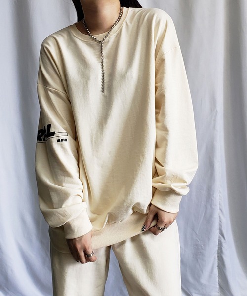 me+em select（ミームセレクト）の「【上下2点セット】ストリートロゴスウェット＆ジョガーパンツルームウェア≪ NEW COLOR新登場！ ≫（ルームウェア/パジャマ・レディース・グレー/ライトグレー/ブラック/ベージュ/ブルー/ピンク/カーキ・FREE）」の15枚目の写真