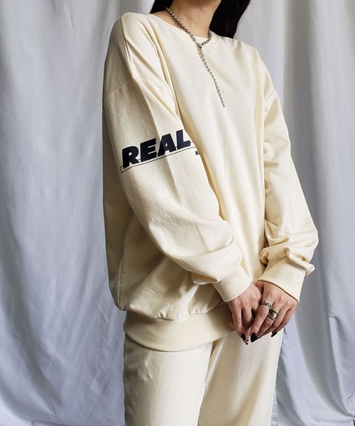 me+em select（ミームセレクト）の「【上下2点セット】ストリートロゴスウェット＆ジョガーパンツルームウェア≪ NEW COLOR新登場！ ≫（ルームウェア/パジャマ・レディース・グレー/ライトグレー/ブラック/ベージュ/ブルー/ピンク/カーキ・FREE）」の16枚目の写真