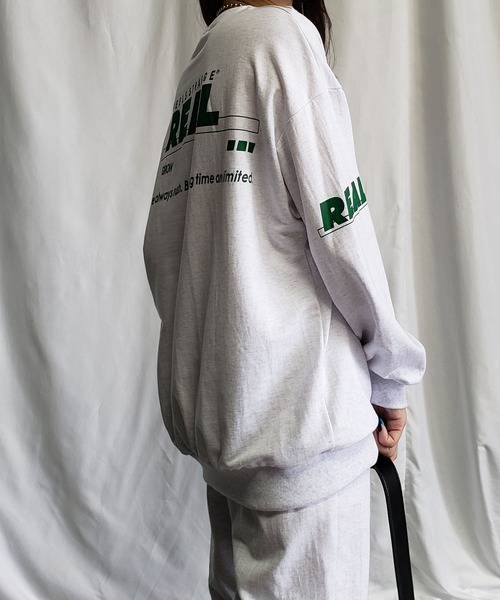 me+em select（ミームセレクト）の「【上下2点セット】ストリートロゴスウェット＆ジョガーパンツルームウェア≪ NEW COLOR新登場！ ≫（ルームウェア/パジャマ・レディース・グレー/ライトグレー/ブラック/ベージュ/ブルー/ピンク/カーキ・FREE）」の10枚目の写真