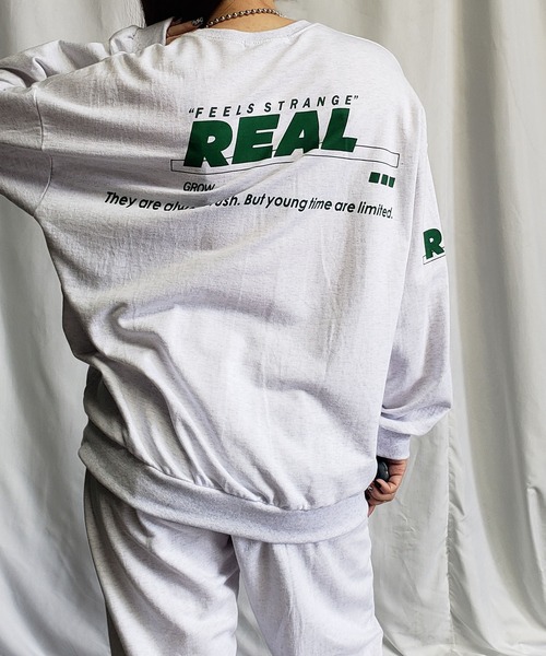 me+em select（ミームセレクト）の「【上下2点セット】ストリートロゴスウェット＆ジョガーパンツルームウェア≪ NEW COLOR新登場！ ≫（ルームウェア/パジャマ・レディース・グレー/ライトグレー/ブラック/ベージュ/ブルー/ピンク/カーキ・FREE）」の12枚目の写真