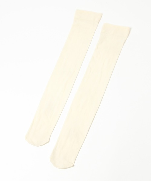 Heather（ヘザー）の「シアーハイソックス　237198（ソックス/靴下・レディース・オフホワイト・ONE SIZE）」の2枚目の写真