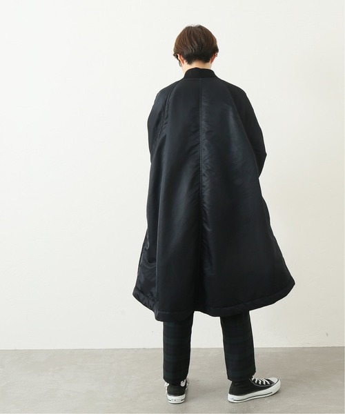 JOURNAL STANDARD LUXE（ジャーナルスタンダード　ラックス）の「ナイロンナカワタミリタリーリブコート◆（ナイロンジャケット・レディース・ブラック/カーキ・FREE）」の15枚目の写真