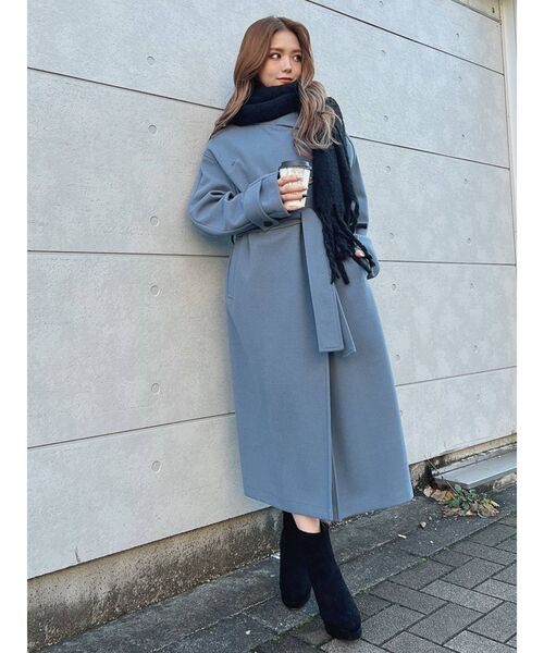 RESEXXY（リゼクシー）の「スタンドカラーコート（その他アウター・レディース・ブラック/ブルー/ベージュ/キャメル・FREE）」の22枚目の写真