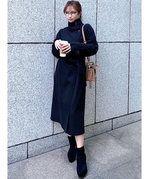 RESEXXY（リゼクシー）の「スタンドカラーコート（その他アウター・レディース・ブラック/ブルー/ベージュ/キャメル・FREE）」の19枚目の写真