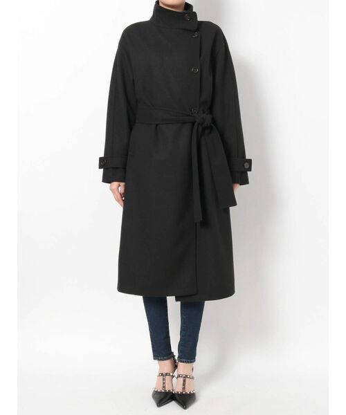 RESEXXY（リゼクシー）の「スタンドカラーコート（その他アウター・レディース・ブラック/ブルー/ベージュ/キャメル・FREE）」の9枚目の写真