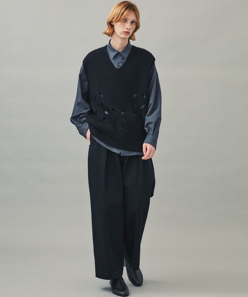 city（シティ）の「リーフホールベスト/LEAF HOLE VEST（ニット 