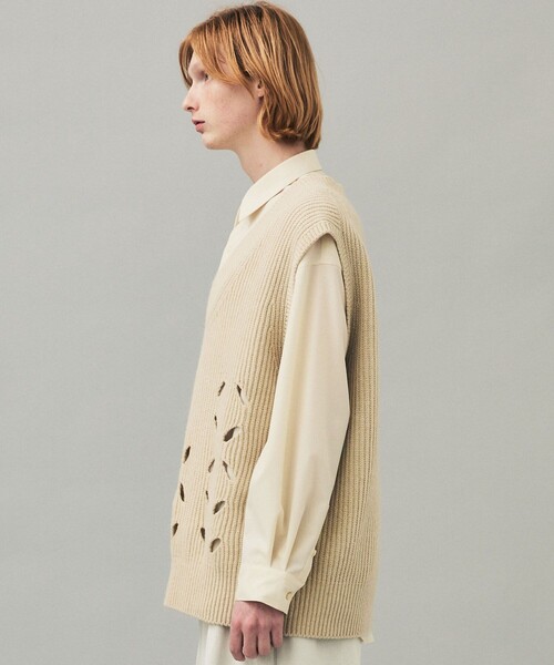 city（シティ）の「リーフホールベスト/LEAF HOLE VEST（ニット 