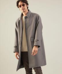 green label relaxing | ＜green label relaxing＞ウーステッドダブルクロス ステンカラーコート(ステンカラーコート)