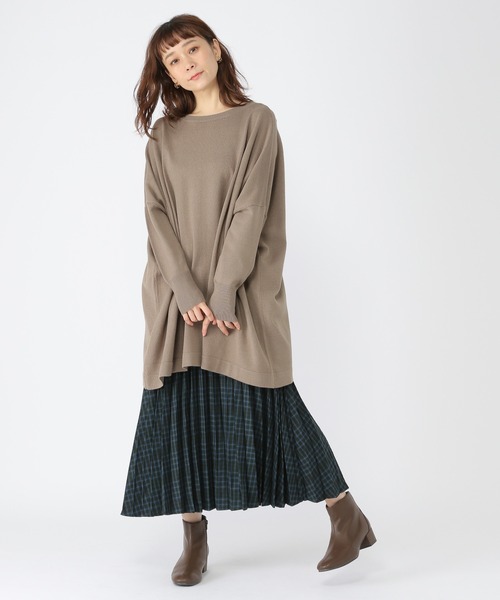 studio CLIP（スタディオクリップ）の「チェック柄プリーツスカート（スカート・レディース・グリーン/ボルドー/スモーク・FREE）」の13枚目の写真