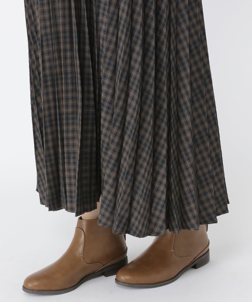 studio CLIP（スタディオクリップ）の「チェック柄プリーツスカート（スカート・レディース・グリーン/ボルドー/スモーク・FREE）」の12枚目の写真