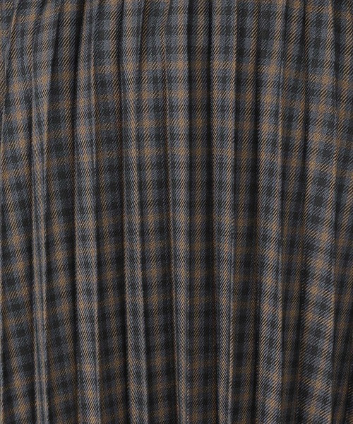 studio CLIP（スタディオクリップ）の「チェック柄プリーツスカート（スカート・レディース・グリーン/ボルドー/スモーク・FREE）」の11枚目の写真