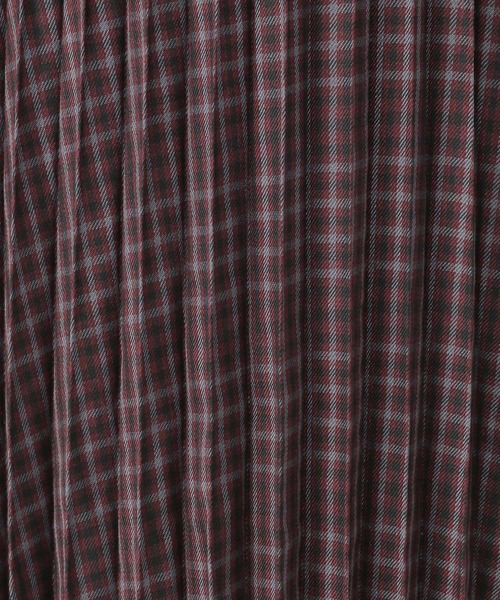 studio CLIP（スタディオクリップ）の「チェック柄プリーツスカート（スカート・レディース・グリーン/ボルドー/スモーク・FREE）」の14枚目の写真