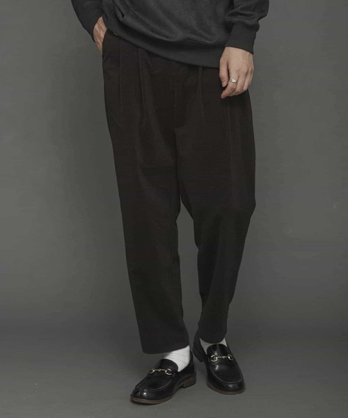 SENSE OF PLACE by URBAN RESEARCH（センスオブプレイスバイアーバンリサーチ）の「コーデュロイタックテーパードパンツ（その他パンツ・メンズ・ブラック/パープル/ブラウン/グレー/ライトベージュ/ベージュ・MEDIUM/LARGE）」の14枚目の写真