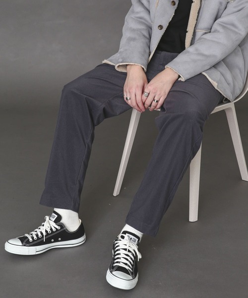 SENSE OF PLACE by URBAN RESEARCH（センスオブプレイスバイアーバンリサーチ）の「コーデュロイタックテーパードパンツ（その他パンツ・メンズ・ブラック/パープル/ブラウン/グレー/ライトベージュ/ベージュ・MEDIUM/LARGE）」の22枚目の写真