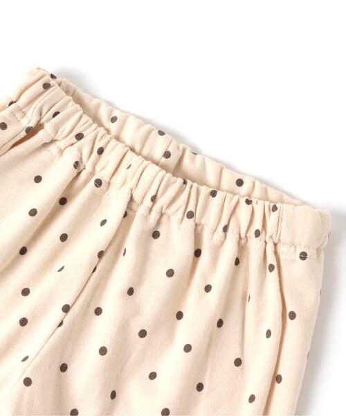 apres les cours(アプレレクール)の「膝パッチボーダーレギンス 10分丈(レギンス/スパッツ・キッズ・アイボリー/レンガ/ドット/チャコール・80/70/100/110/120/90)」の15枚目の写真