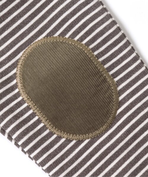 apres les cours(アプレレクール)の「膝パッチボーダーレギンス 10分丈(レギンス/スパッツ・キッズ・アイボリー/レンガ/ドット/チャコール・80/70/100/110/120/90)」の17枚目の写真