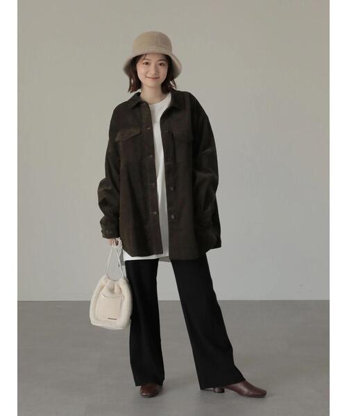 AMERICAN HOLIC(アメリカンホリック)の「親子コールジャケット(ブルゾン・レディース・ブラウン/ライトベージュ・M/L)」の21枚目の写真