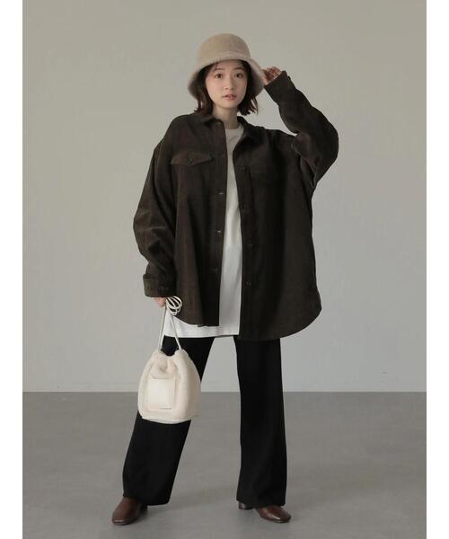 AMERICAN HOLIC(アメリカンホリック)の「親子コールジャケット(ブルゾン・レディース・ブラウン/ライトベージュ・M/L)」の20枚目の写真