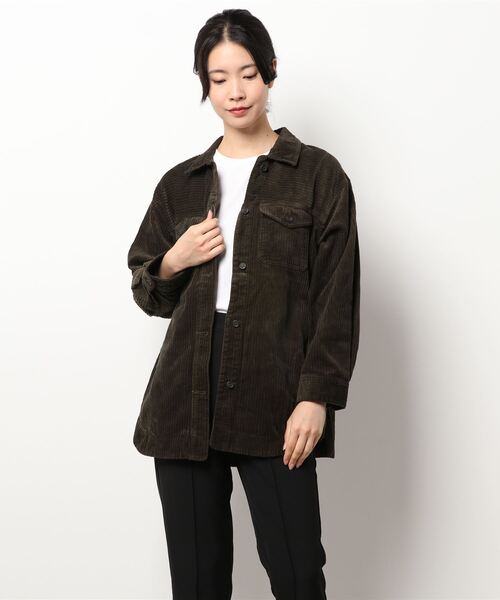 AMERICAN HOLIC(アメリカンホリック)の「親子コールジャケット(ブルゾン・レディース・ブラウン/ライトベージュ・M/L)」の6枚目の写真