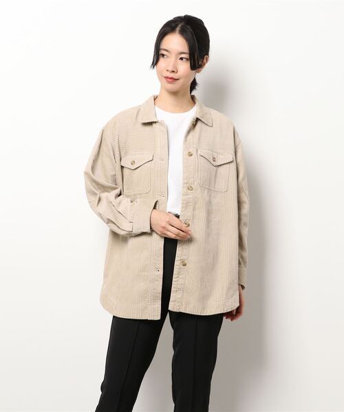 AMERICAN HOLIC(アメリカンホリック)の「親子コールジャケット(ブルゾン・レディース・ブラウン/ライトベージュ・M/L)」の7枚目の写真