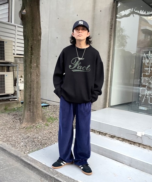 WHO'S WHO gallery（フーズフーギャラリー）の「COOPER FACTロゴニット（ニット/セーター・メンズ・アッシュグレー/ブラック/ブラウン・FREE）」の7枚目の写真