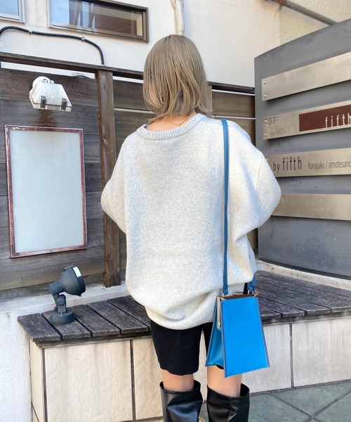 WHO'S WHO gallery（フーズフーギャラリー）の「COOPER FACTロゴニット（ニット/セーター・メンズ・アッシュグレー/ブラック/ブラウン・FREE）」の11枚目の写真