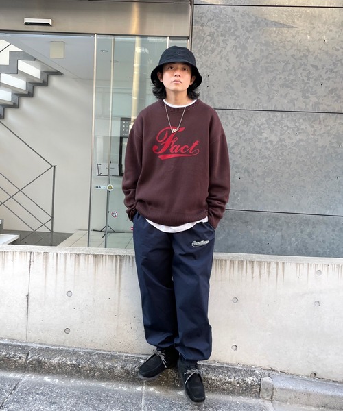 WHO'S WHO gallery（フーズフーギャラリー）の「COOPER FACTロゴニット（ニット/セーター・メンズ・アッシュグレー/ブラック/ブラウン・FREE）」の13枚目の写真