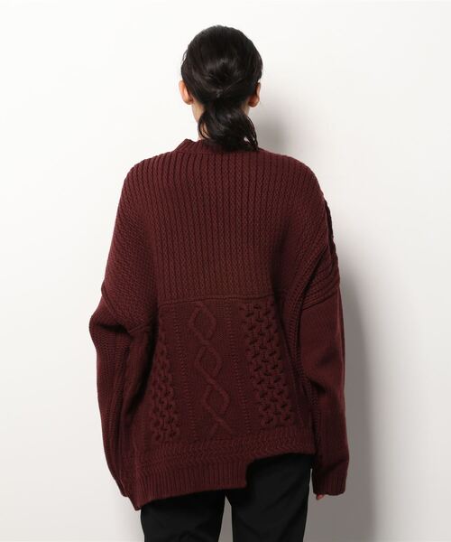 AMBUSH(アンブッシュ)の「PATCHWORK KNIT CREWNECK(ニット/セーター・レディース・ベージュ/ブラウン・XS/S)」の6枚目の写真