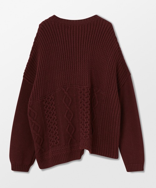 AMBUSH(アンブッシュ)の「PATCHWORK KNIT CREWNECK(ニット/セーター・レディース・ベージュ/ブラウン・XS/S)」の5枚目の写真