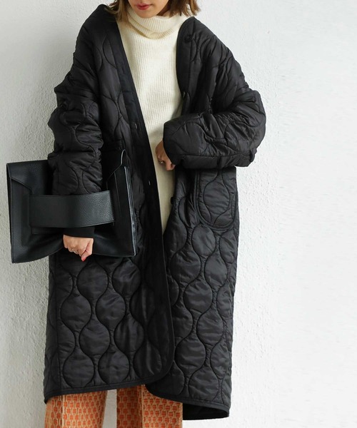 antiqua（アンティカ）の「雰囲気醸す！【M-65】キルティングロング