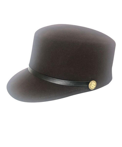 Donnaruma（ドンナルンマ）の「「uccellino be'be'」FELT BUTTON CASQUETTE（キャスケット・レディース・ブラック/オフホワイト/ブラウン・ONE SIZE）」の3枚目の写真