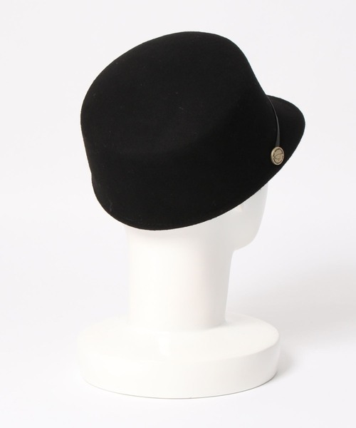 Donnaruma（ドンナルンマ）の「「uccellino be'be'」FELT BUTTON CASQUETTE（キャスケット・レディース・ブラック/オフホワイト/ブラウン・ONE SIZE）」の7枚目の写真