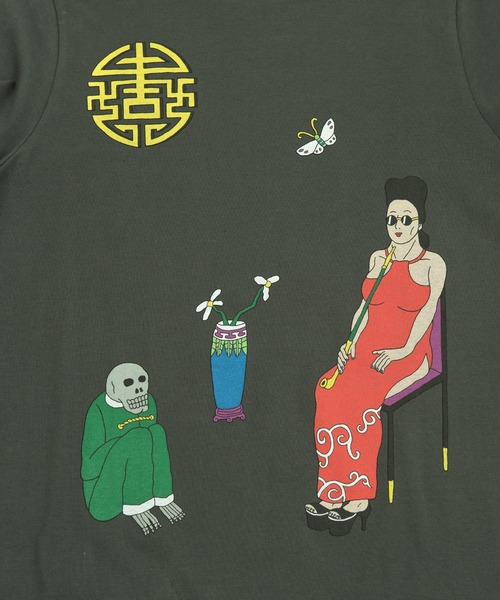 PUNYUS（プニュズ）の「MELLOWロンＴ（Tシャツ/カットソー・レディース・ワイン/ダークグリーン/スミクロ・1/4/3/2）」の12枚目の写真