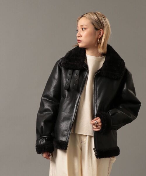 セール】RETRO GRADE/レトログレード ECO MOUTON JACKET エコムートン お得なキャンペーンも レトログレード エコムートン B3 ボンバージャケット レザージャケット
