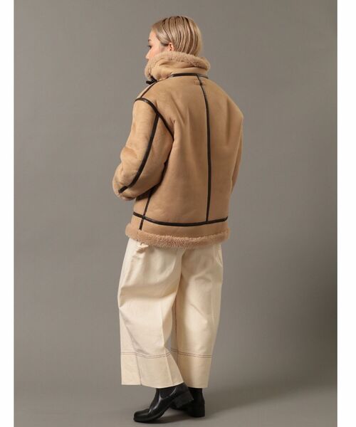 Retro Grade（レトログレード）の「RETRO GRADE/レトログレード　ECO MOUTON JACKET エコムートンジャケット（ブルゾン・メンズ・ブラック/ライトベージュ・LARGE）」の10枚目の写真