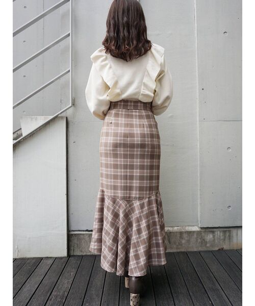 MERCURYDUO（マーキュリーデュオ）の「ベルト付ストレッチマーメイドイレヘムスカート（スカート・レディース・ピンク/ブルー/その他1/ブラック・MEDIUM/SMALL）」の21枚目の写真