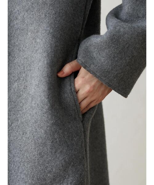 Green Parks(グリーンパークス)の「フード付ボアコーディガン*(その他アウター・レディース・ブラック/グレー/カーキ/グレイッシュベージュ・FREE)」の15枚目の写真